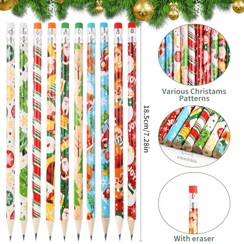Lápices de Navidad DIYASY para niños, paquete x50 miniatura 2