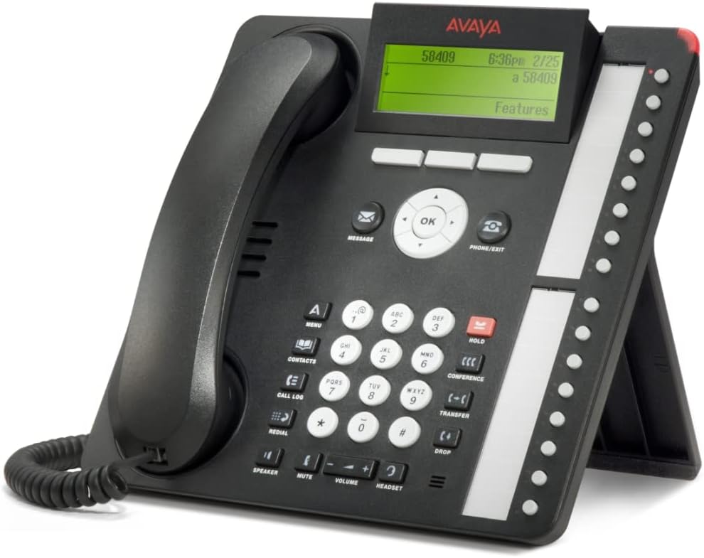 Teléfono digital Avaya 1416 con cable miniatura 1