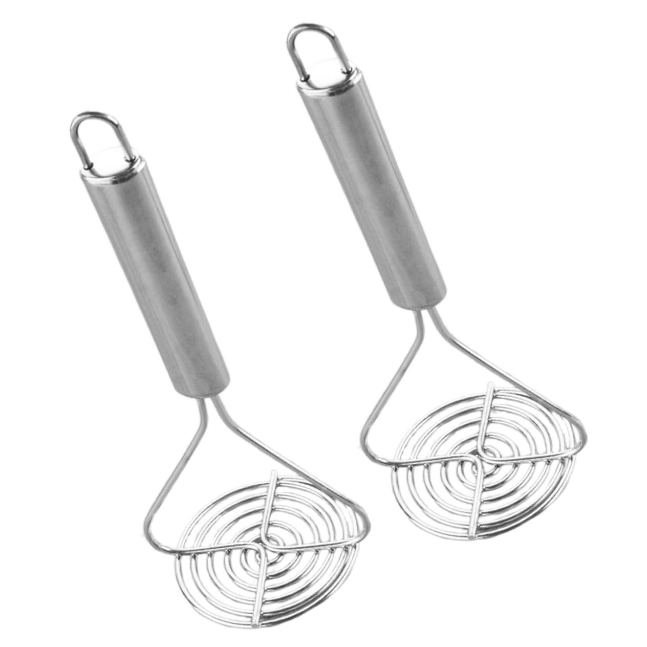 ABOOFAN 2PCS Stainless Steel Potato Ricer Manual Masher Tool for Home Use Kitchen Gadget for Easy Pureeing of Potatoes Vegetables Fruits for Cooking Camping