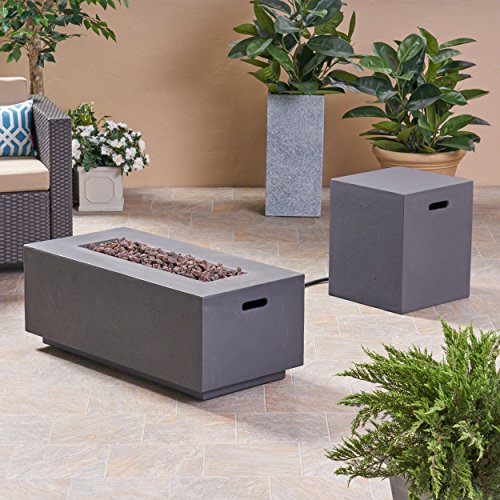 Christopher Knight Home Caroline Outdoor Fire Pit, Dark Gray #TOP3
