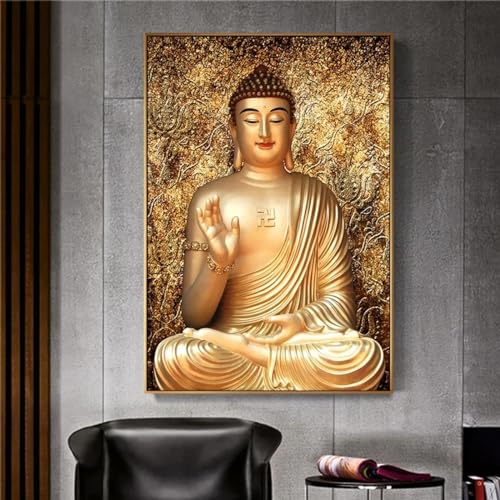 Tableau Bouddha dorât pour une déco zen dans votre salon
