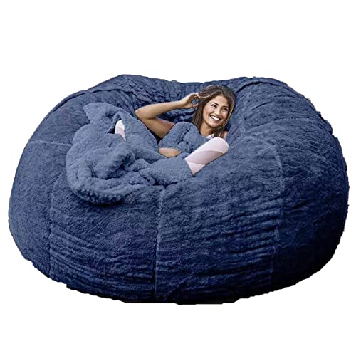 La mejor comparación de Puff Coppel . 48 Puff Gigante de 6 pies para Muebles de Sala de Estar para Adultos, Grande, Redondo, Suave, Esponjoso, de Piel sintética, BeanBag, Funda para sofá Cama Perezoso (sin Relleno)