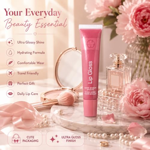 Image of Glass Kiss Lip Gloss Combo Pack of 2 | Korean Hydrating Juicy Jelly Lip Gloss | Non-Sticky High Shine Glass Lips | Moisturizing Gloss for Soft & Plump Lips | Long Lasting, SUNNY SANDS + FREESIA