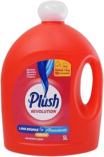Lava roupas líquido + amaciante plush Revolution, Plush, 5 litros, Vermelho