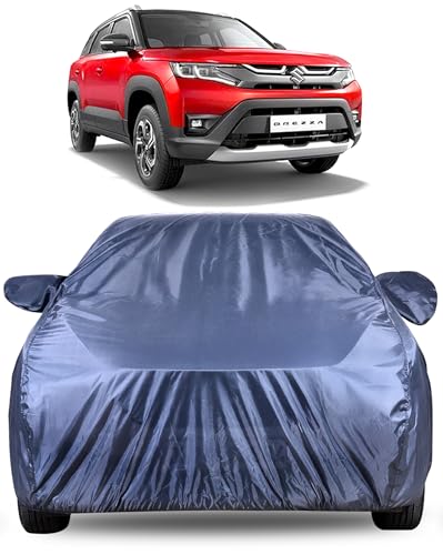 Image of Autofact Premium Car Cover for Brezza 2022-2026 | All Weather Water-Resistant Full Body Car Cover | Light-Weight Triple-Stitched Outdoor Shield with UV Protection, Dustproof & Heat-Resistant
