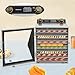 YUMIONB Food Dehydrator, 110V 800W Stainless Steel Freeze Dryer Machine Commerical Jerky Dehydrator with Adjustable Timer & Temperature Control for Fruits, Veggies, Meats, Herbs(12 Grid Trays)