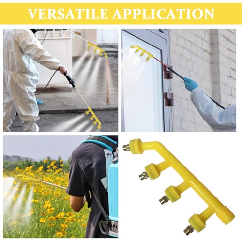Image of HASTHIP Garden Sprayer Nozzle Multi-Porous Spray Pump Outdoor Water for Plants High-Pressure Multi Head for Garden Grass 2PCS