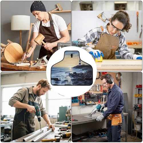 Delantal de trabajo ajustable con 8 bolsillos para hombre y mujer miniatura 6