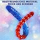 45cm Doppeldildo mit halb Rot und halb Blau - Realistischer Dildo für Frauen, Männer, Paare und Lesben Extrem flexibler und hochwertiger Anal-/G-Punkt-Stimulator Sexspielzeug
