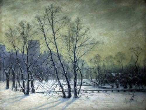 Cuadro de St Park London para un dormitorio relajante: lienzo Frederick Mason Sheard