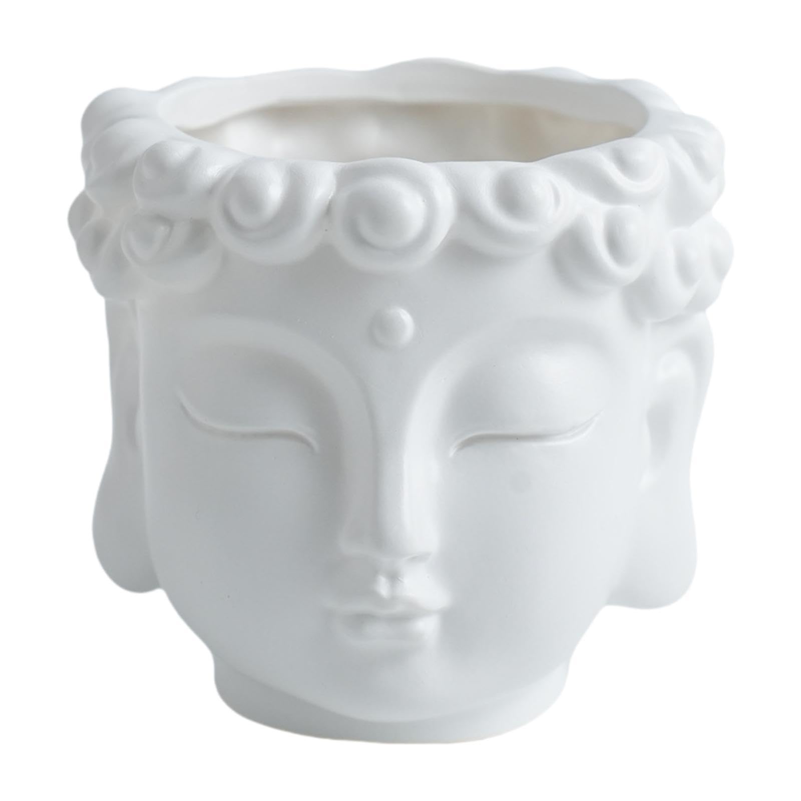 Pot fleurs tête de Bouddha zen pour une ambiance café