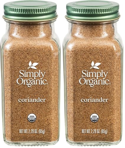 Image of Simply Organic Ground Coriander Seed, Rich, Warm Earthy Yet Fruity Flavor, Bright Aroma, Slight Citrus Undertones, 2.29 Ounce (Pack of 2)