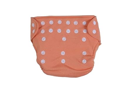 Sunshine Enterprises Washable and Reusable Quick Dry Cloth Diaper With 2 Changing Pad/Inserts Standard Size - Orange