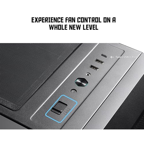 Image of Lian Li LANCOOL II MESH C Performance E-ATX Mid Tower Case with 4mm Tempered Glass and 2 x 140mm Front PWM Fans & 1 x 120 Rear Fan - Black (LAN2MPX)
