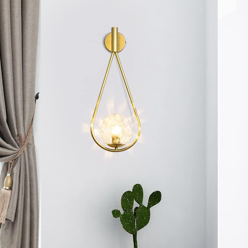 Lámpara de pared esférica moderna para iluminar y decorar tu dormitorio o pasillo