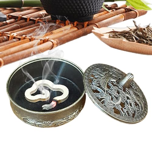 Incense Burner, Censer Holder Stand, Aromatherapy Ornament, Chinese Style Cloud Design, Decorative Feature, for Desktop, SPA, Yoga, Bedroom, Meditation, Indoor Use