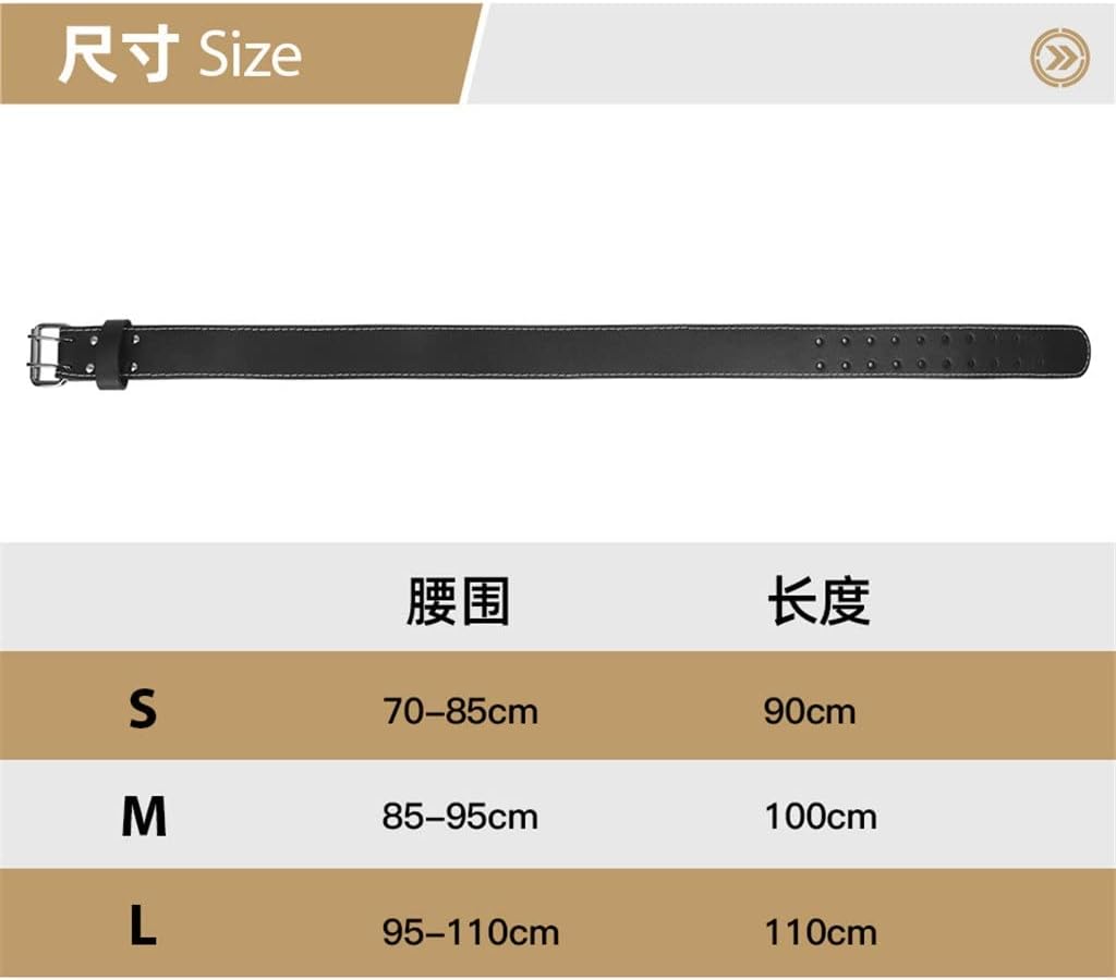 Narrow Fitness Leather Belt Waist Weightlifting Sports Training Powerlifting Belt Men's Leather Waist