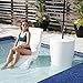 Step2 Vero Pool Chair, Fade-Resistant, Waterproof Patio Furniture for Sun Shelf, Use in Pools up to 15-Inches of Water, Weighted, 43