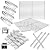Genesis II GS4 Grill Parts for Weber 4 Burner Genesis 2 GS4 Genesis II/II LX 400 SER, Genesis 400 (2022 YRS) Replacement for Weber Flavorizer Bars 66033, Grates 66089,Heat Deflector 66041&Burner 67490