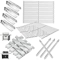 Genesis II GS4 Grill Parts for Weber 4 Burner Genesis 2 GS4 Genesis II/II LX 400 SER, Genesis 400 (2022 YRS) Replacement for Weber Flavorizer Bars 66033, Grates 66089,Heat Deflector 66041&Burner 67490