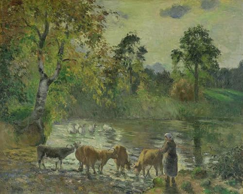 Cuadro de Camille Pissarro 60x90cm para decoración de salón y paredes de diseño elegante