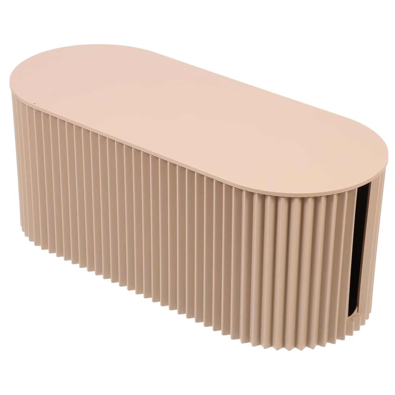 Ipetboom Boîte de Gestion des Câbles Grosse Taille Rangement pour Prises et Câbles Plastique ABS Résistant Couleur Beige Clair Adaptée Bureau et Salon Organiseur pour Multiprises et
