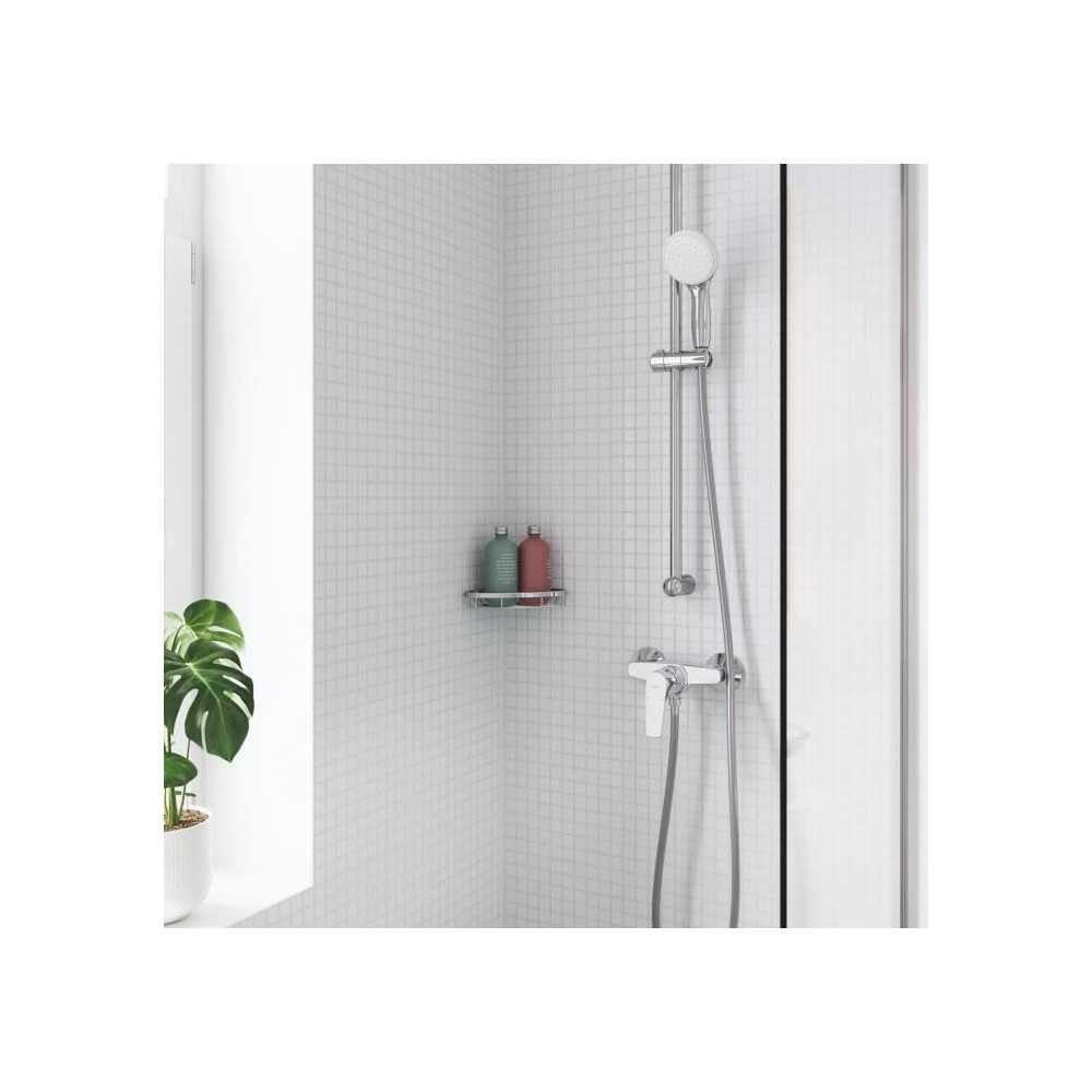 Grohe Start Flow, Grifo de ducha monomando (montaje en pared, menor consumo de agua), cromo, 23771000