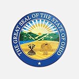 The Great Seal of The State of Ohio Sticker | Car Bumper, Laptop, Water Bottle, Wall, Window Waterproof Vinyl Sticker Decal