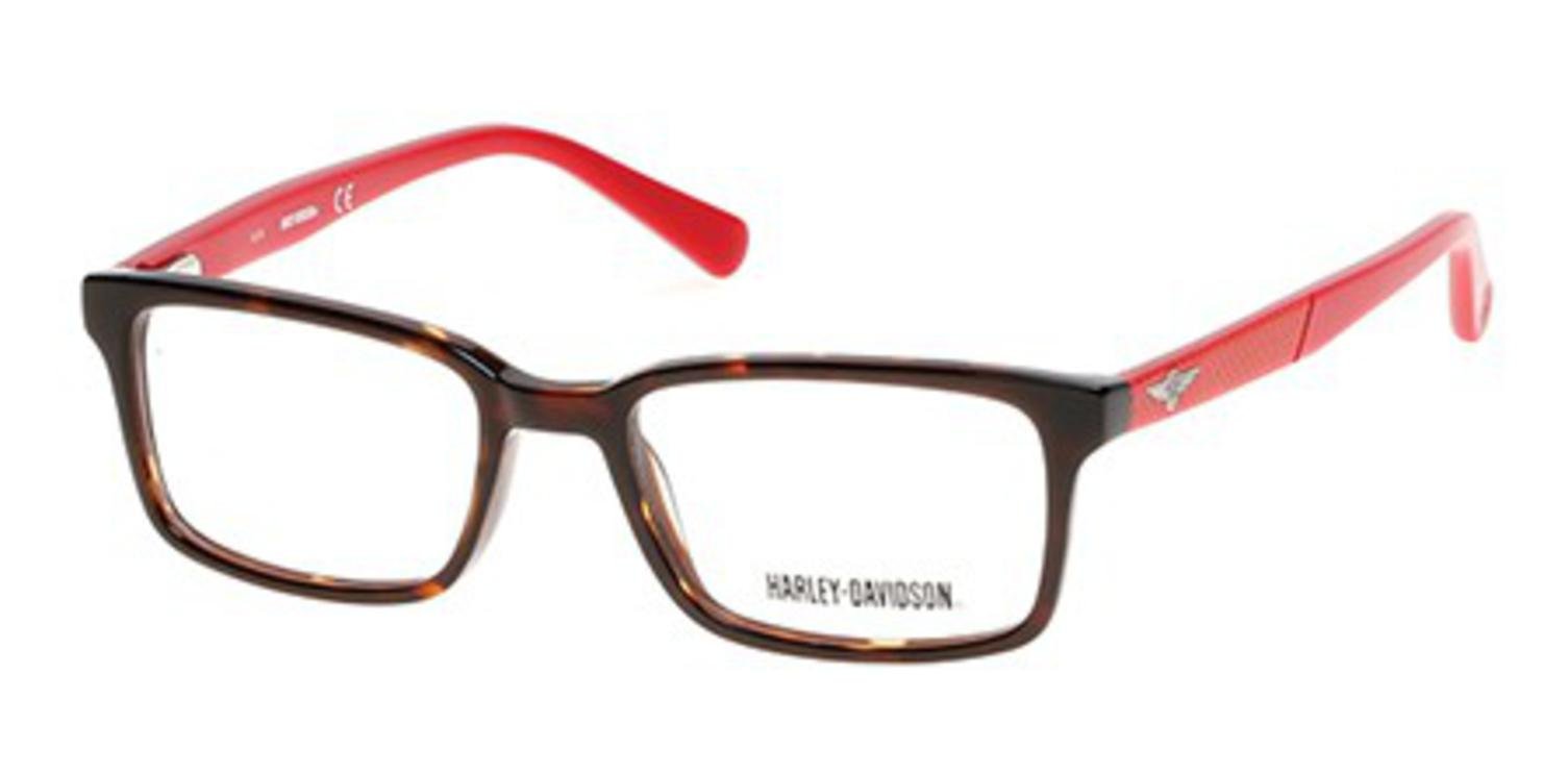 Harley Davidson Eyewear HD0127T Eyeglass Frames - Dark Havana Frame, 48 mm Lens HD0127T48052
