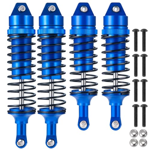WEFEINO 4PCS Metal Front & Rear RC Shocks Upgrade...