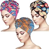 pañuelo africano cabeza ❤ Fácil de usar: Nuestros pañuelos son fáciles de anudar, y el tejido elástico envuelve tu cabeza para facilidad de uso.