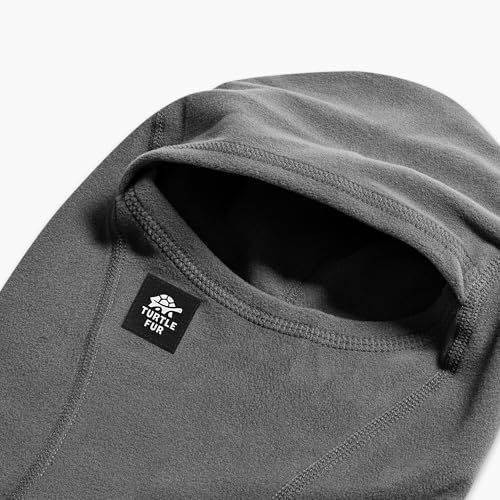 Turtle Fur Kids Recycled Micro Fur Fleece MaxClava Balaclava, Ages 3-6, Graphite3
