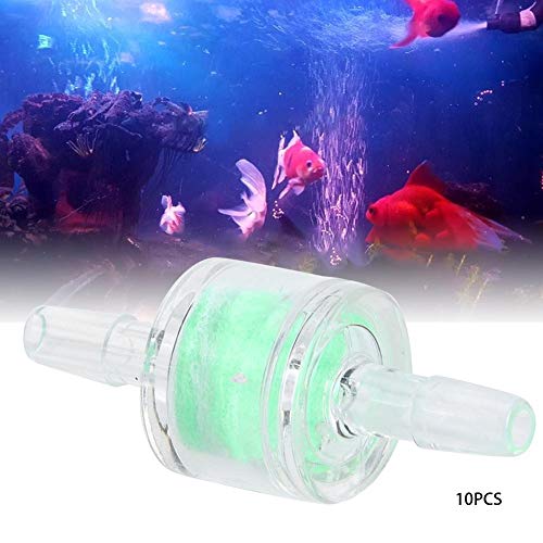 Filtro de tubo, 10 pcs ABS Verde Aquário Bomba de Água Tubo de Silicone Filtro de Tanques de Peixes