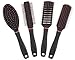 Produktbild com-four® 4-teiliges Stylingset mit verschiedenen Haarbürsten mit Softgriff - Allzweckbürste, Rundbürste, Skelettbürste, Sassoon Bürste (04-teiliges Set)