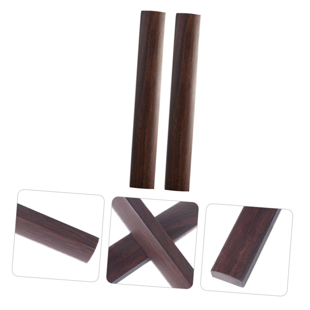 Fermacarte in Legno Massello di Ebano Nero 30cm per Calligrafia Cinese e Scrittura, Accessorio per Ufficio e Studio Elegante e Funzionale