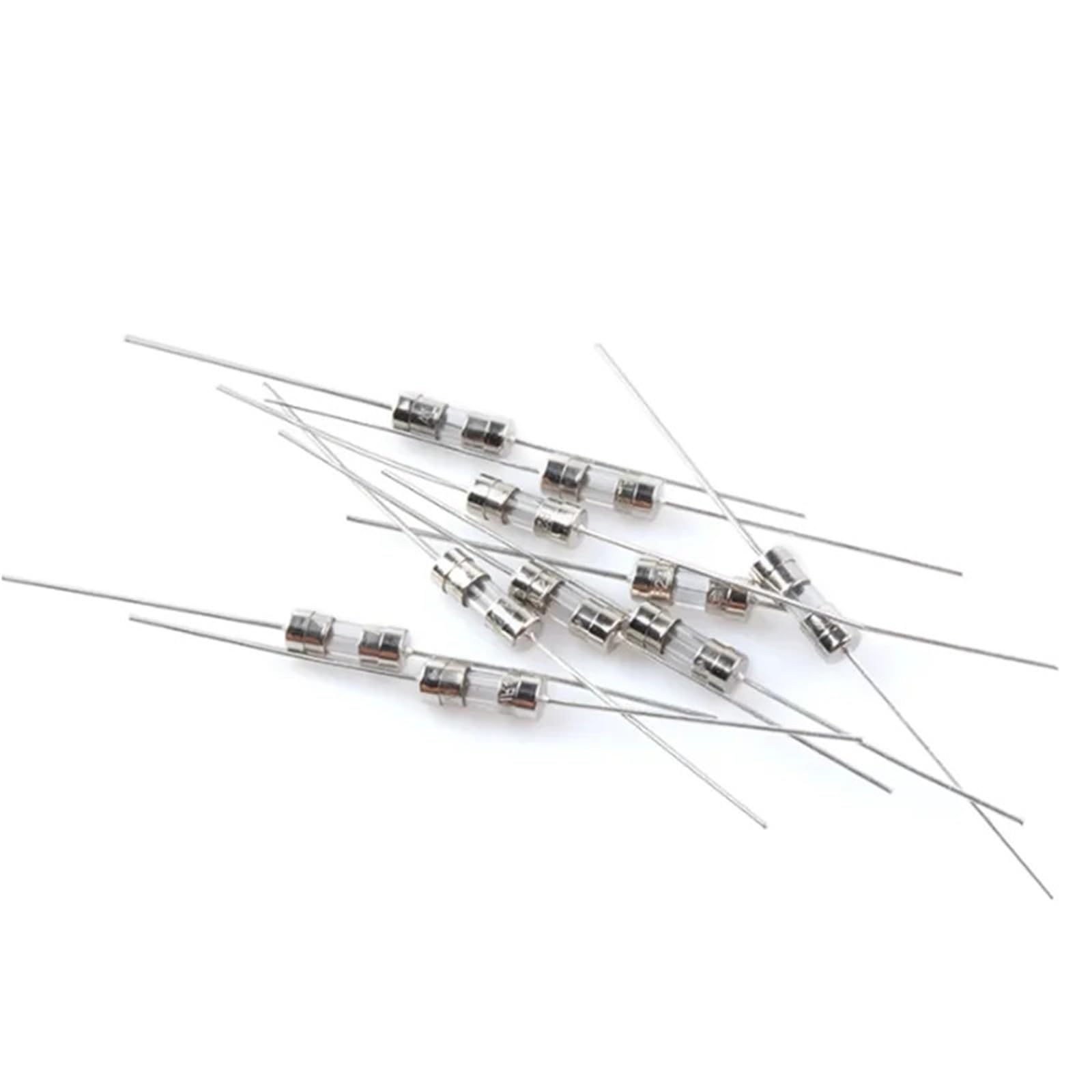 Szybka i powolna dmuchawa szklana rurka z trzpieniem 3,6 x 10 mm, 5 A, 6,3 A, 8 A, 10 A, 15 A, 250 V (zestaw 10 sztuk) (15A, Slow T)