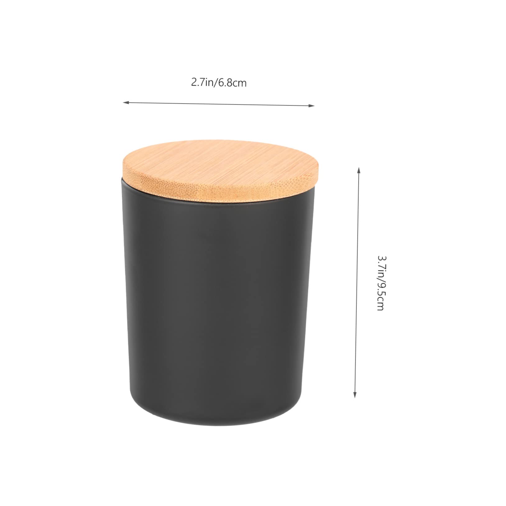 Artibetter 4sets Barattoli Con Coperchi in Bambù Per Candele Profumate Barattoli Per Fabbricazione Candele Adatti Per Spezie Da Cucina e Piccoli Oggetti