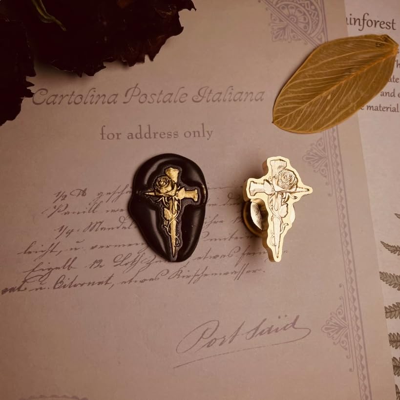 Mceal Wax Seal Stamp 3D Engraved Vintage Wax Stamp for Journals and Heaven & Hell Series - Skeleton