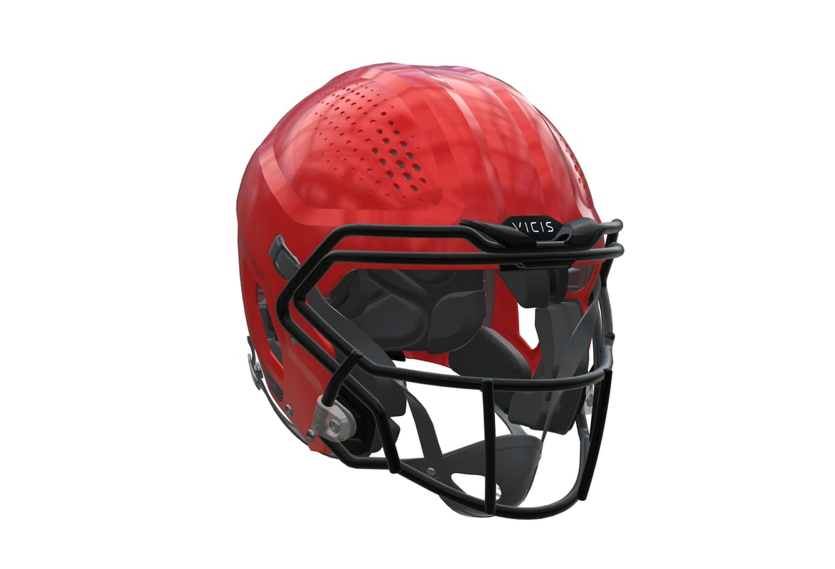 League Outfitters Zero2 Adult Football Helmet with Facemask, Cardinal - XL