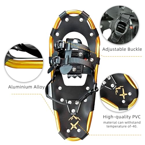 Xtrempro SSPT1-17GD Snowshoes,Lightweight Aluminum Frame,13-Point Heavy Duty Crampons,Uv Shoe Decking thumb #1