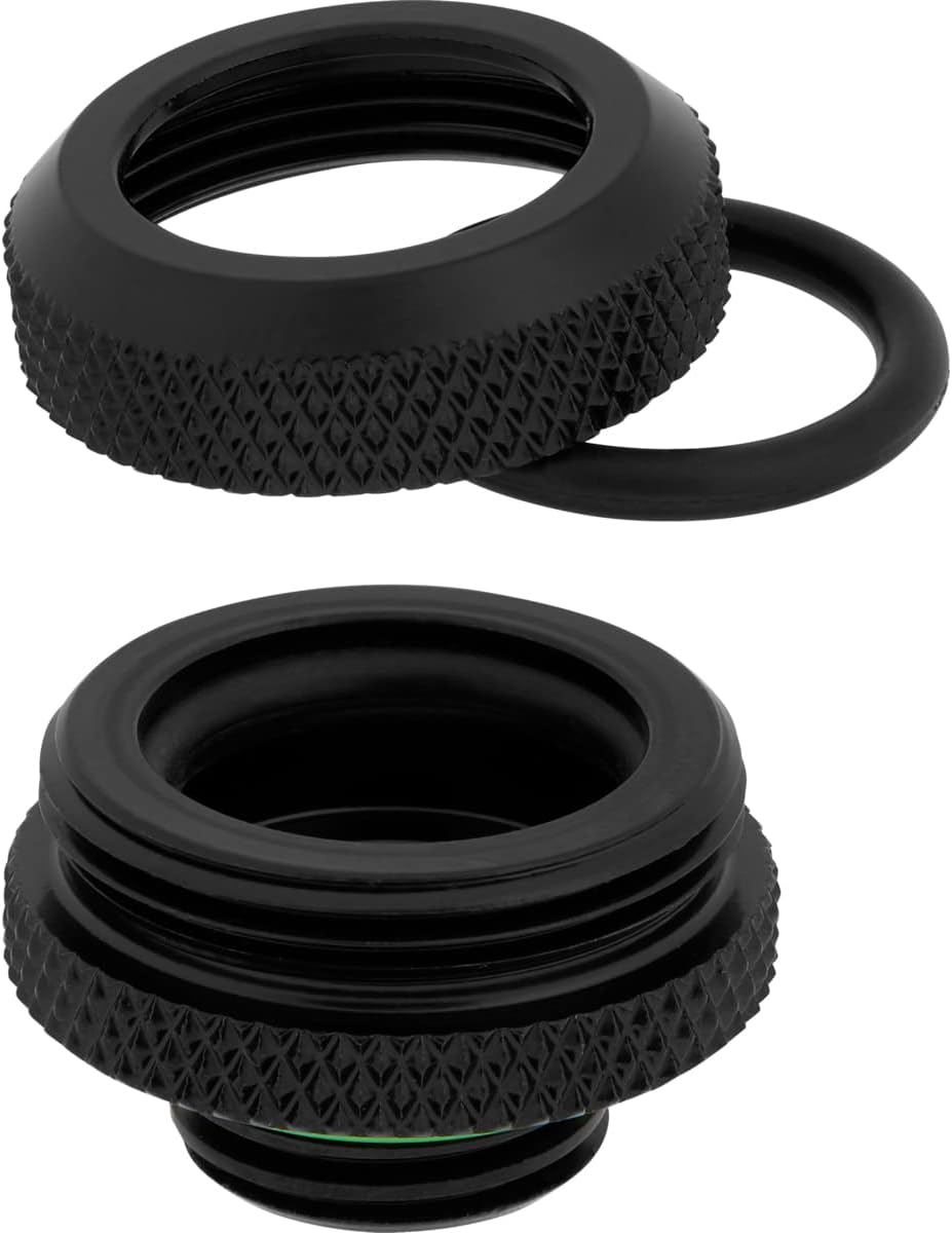 Corsair Hydro X Series XF Hardline 14mm OD Fitting Four Pack — Black