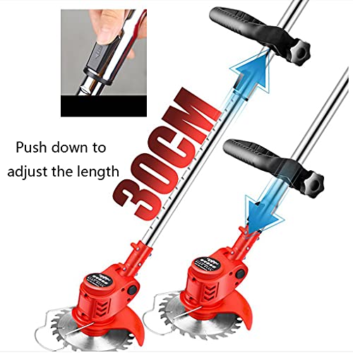 Accu grasmaaier en trimmer-lichtgewicht telescopische grasmaaier met een maaibreedte van 15 cm, inclusief accu en oplader - Afbeelding 7