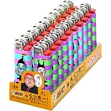 ビック(Bic) ライター J23 スリム 使い捨て やすり 描きおろしデザイン コラボライター くっきー 魔火ライター コンプリート 20本セット【色・デザイン指定不可】 J23L-CDP20