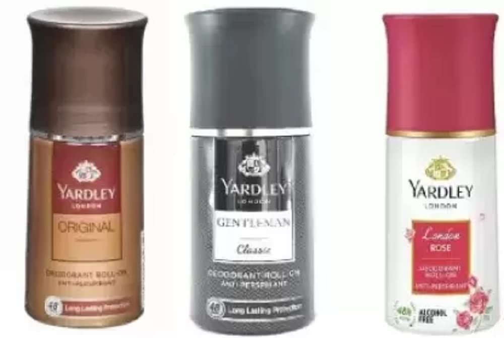 Yardley London Orignal,Gentleman Classic,London Rose Deodorant Roll-on Deodorant Roll-on - For Men & Women (150 ml, Pack of 3)-picture-16