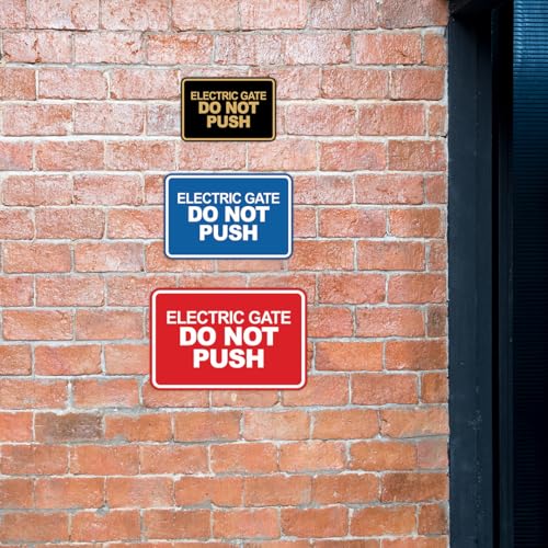 Panneau de portail électrique Do Not Push pour protéger votre motorisation - 6