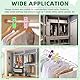 Keadic 31 Stück Rechteckige Kleiderschrank Rack Größe Dividers, 6 Farben Blank Hanging Labels Closet Separators Garment Organizer Hanger Markers für Home Clothing Store