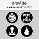Breville DuraCeramic Waffeleisen | Leicht zu reinigendes Waffeleisen mit Antihaftbeschichtung und tiefen, herausnehmbaren Platten | Weiß und Edelstahl [VST072X]