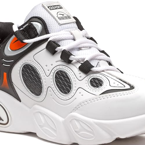 Image of ASIAN Kids VISION-01 Stylish Casual Chunky Sneakers with Laces for Boys, Trendy and Comfortable Shoes Perfect, Walking, and Outdoor Play, Lightweight and Durable Design Suitable for Kids