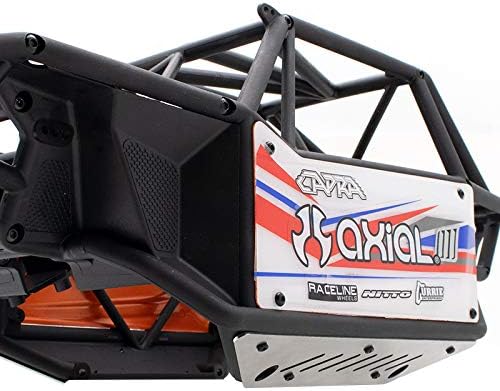 Miniatura 5 de KYX Carreras de acero inoxidable lateral protector de placa protectora de chasis placa de guardia accesorios para RC Crawler Car Axial Capra