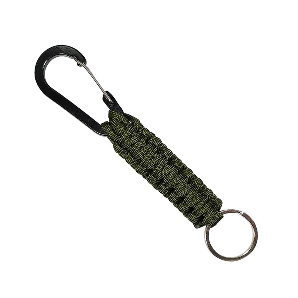 Amazon | カラビナ ダブルヘッド パラコードで編んだ カラビナ 2